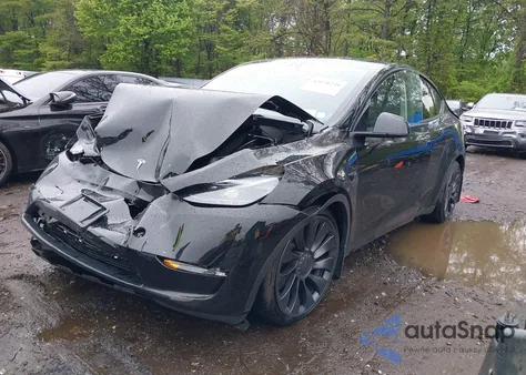 2023 Tesla Model Y Performance Dual Motor All-Wheel Drive from USA, damaged, VIN 7SAYGDEF9PF838514